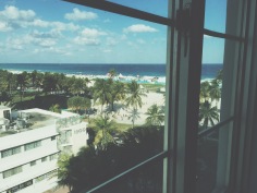 Our view from the Hotel Victor, South Beach Miami